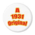 1931 Original Red Refrigerator Magnets