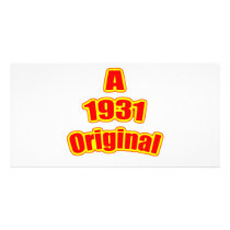 1931 Original Red Customized Photo Card