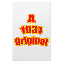 1931 Original Red Personalized Stationery