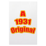 1931 Original Red Personalized Stationery