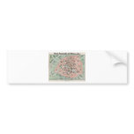 1932 Art Deco Map of Paris, France Bumper Sticker