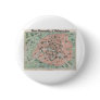 1932 Art Deco Map of Paris, France Pinback Button