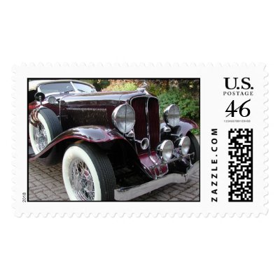 1932 Auburn Boattail Speedster Stamp by CarPictures
