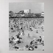 1932-CONEY ISLAND-BOARDWALK PRINT