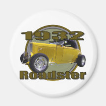 1932 Ford Roadster Carmel Captain Fridge Magnets