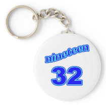 1932 Nineteen 32 Keychain