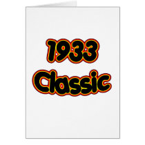 1933 Classic Greeting Card