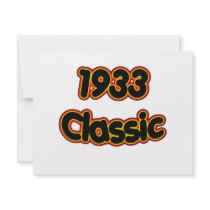1933 Classic invitations