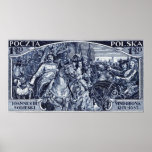 1933 Deliverance of Vienna Postage Stamp Print