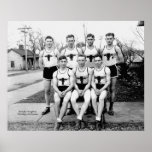 1933 Irving College Longhorns Poster