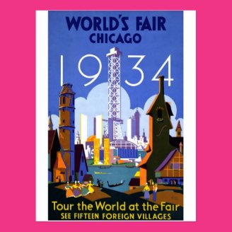 1934 Chicago World's Fair Post Card