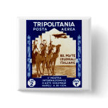 1934 Tripolitania 2 Lire stamp Pinback Buttons