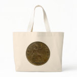 1936 British penny tote bag