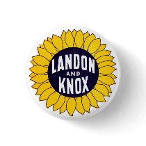 1936 Elect Landon and Knox Buttons