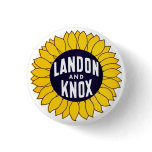 1936 Elect Landon and Knox Buttons
