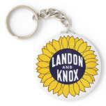 1936 Elect Landon and Knox keychains