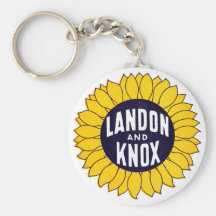 1936 Elect Landon and Knox Keychains