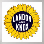1936 Elect Landon and Knox posters