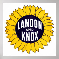 1936 Elect Landon and Knox Poster