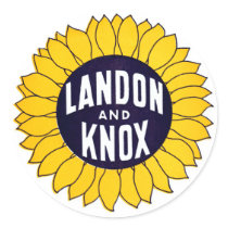 1936 Elect Landon and Knox Stickers