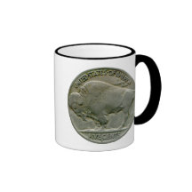 1936 US "Buffalo" nickel tails mug