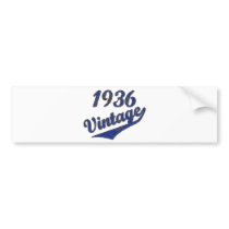 1936 Vintage Bumper Stickers