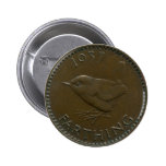 1937 British farthing button