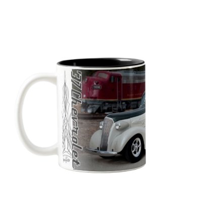 1937 Chevy Chevrolet Sedan Hot Rod Coffee Mug by fuelfoto