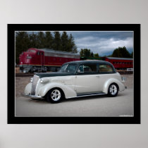 1937 Chevy Sedan Hot Rod Poster