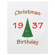 1937 Christmas Birthday Custom Flyer
