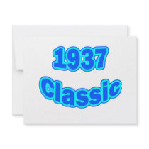 1937 Classic Blue Announcements