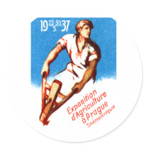 1937 Prague Poster Sticker