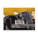 1938 Vintage Hudson Coupe Automobile Postcard