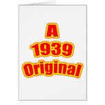 1939 Original Red Greeting Card