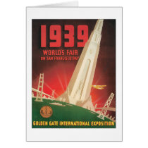 1939 World's Fair San Francisco Bay Greeting Cards