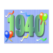 1940 Birthday Postcard postcards