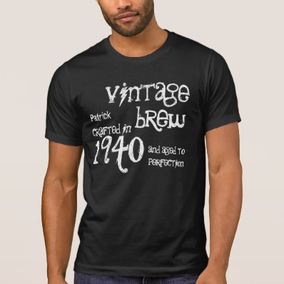 1940 Birthday Year 75th Vintage Brew Gift Tee Shirt