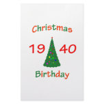 1940 Christmas Birthday Customized Stationery