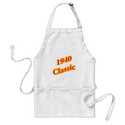 1940 Classic Red Apron by birthyeardesigns5