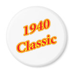 1940 Classic Red Refrigerator Magnets