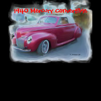 1940 Mercury Convertible t-shirts