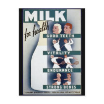 1940 Milk Poster postcards by tnmpastperfect 1940 Milk Poster postcards