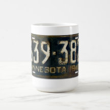 1940 Minnesota License Plate Mug