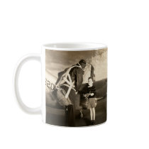 1940 US Army Pilot and Young Boy Coffee Mug