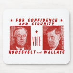 1940 Vote Roosevelt + Wallace, red Mouse Pad