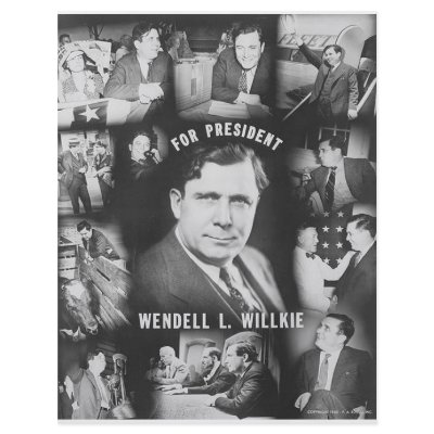 1940 Wendell Willkie Full Color Flyer by JustProducts