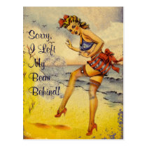1940s Bathing Beauty Funny Postcard postcards