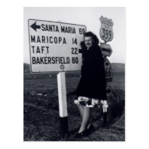1940's California Woman Post Card