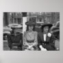 1940s Chicago Hat Fashion Print