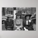 1940s Chicago Hat Fashion Print